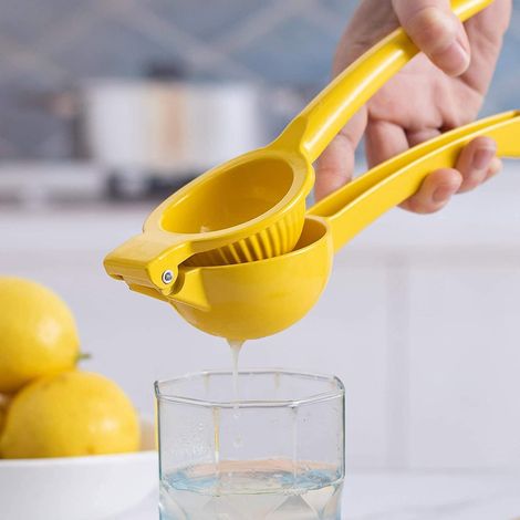 1 Presse à citrons, Aluminium léger, Extraction manuelle efficace, Bol 7,5 cm, Pour cuisine et bar (1/5)