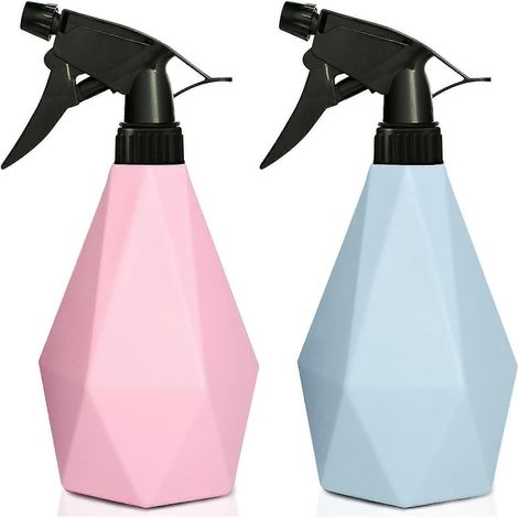 2pcs Water Spray Bottle Empty Plastic Mister Bottles Durable Trigger Sprayer For Cleaning,gardening, 600ml (1/5)