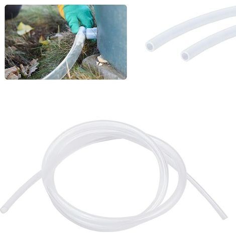 Tuyau en silicone de 2 m x 4 mm, transparent, adapté à un usage alimentaire, tuyau flexible pour le transfert d'eau, air, huile (intérieur : 2 mm, extérieur : 4 mm) (1/5)