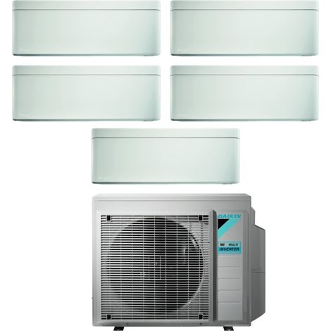 Daikin Bluevolution Penta Split Inverter-Klimagerät Serie STYLISH WHITE 9+9+9+12 mit 5MXM90N R-32 Wi-Fi Integrated 9000+9000+9000+12000 - Italienische Garantie