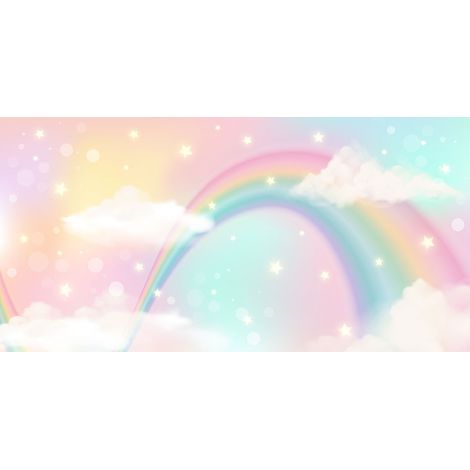 Papier peint panoramique Enfants - Arc-en-Ciel - 390 cm x 195 cm (1/2)