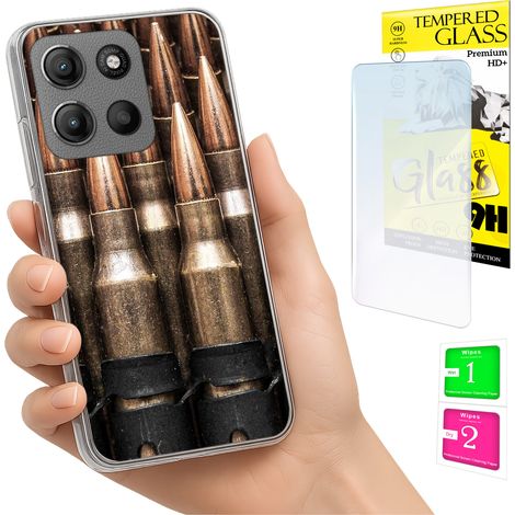 Funda para Motorola Moto G15 / G15 Power, carcasa trasera + cristal (1/5)