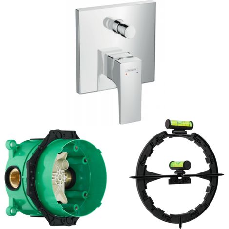Façade HANSGROHE Metropol pour mitigeur bain douche encastré avec corps encastré et outil de montage (1/5)