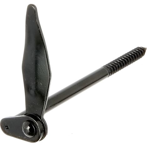 Butée de volet Marseillaise à visser – arrêt robuste en acier laqué noir – 180 mm – Marque