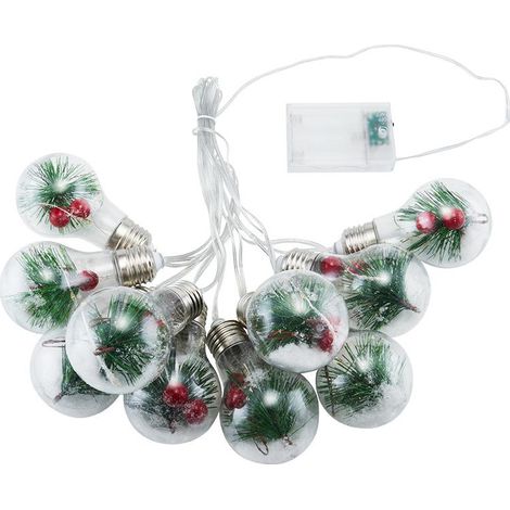 Guirlande lumineuse de Noël à LED sapin aiguilles pin fruits lumière décorative / m boules lampes cm x 4 10 50 5 8 (1/3)