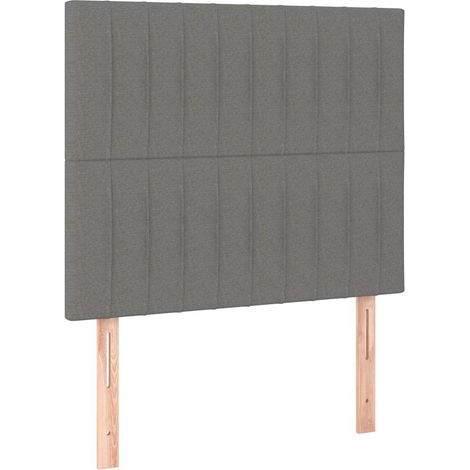 Maison Exclusive - Cabecero de cama de tela gris oscuro 80x5x118/ (1/5)