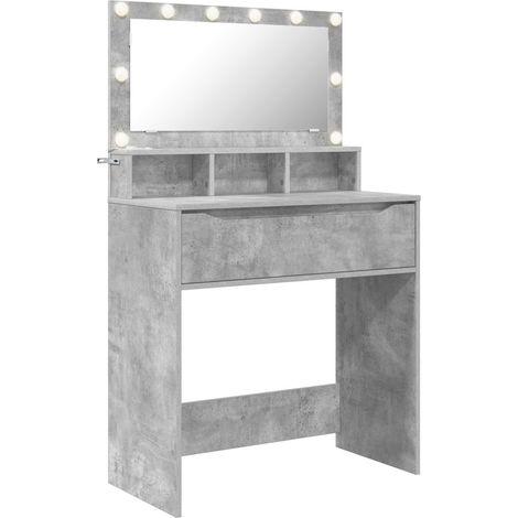 Maison Exclusive - Mesas de tocador de dormitorio Gris Concreto 8 (1/5)