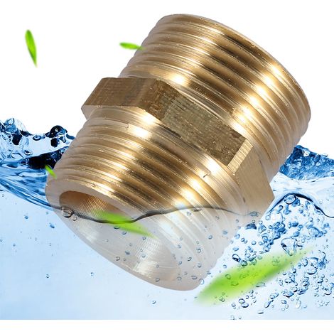 G1” Messing-Rohrverschraubung Sechskantnippel Wasserrohr-Verbindungszubehör (Verstärkung) (1/5)