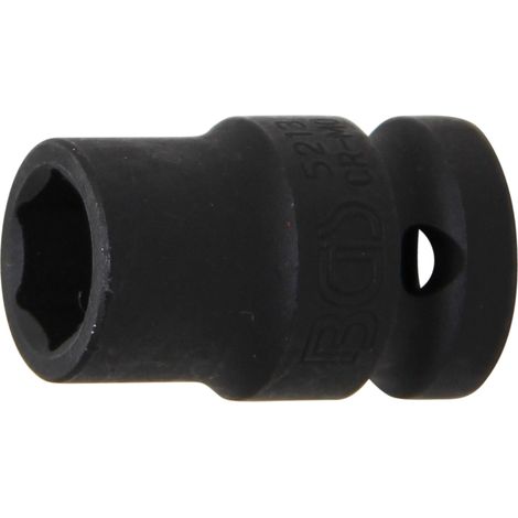 BGS llave de vaso de impacto hexagonal accionamiento cuadrado interior 12,5 mm (1/2") SW 13 mm - 5213 (1/4)