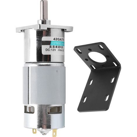 Moteur à courant continu 12V XD42GA755 50tr/min, mini moteur à engrenages, basse vitesse, sens horaire/antihoraire, aimant permanent, support de contrôle sport, pièce détachée. (1/5)
