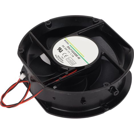Ventilateur de refroidissement à double bille axial avec dissipateur thermique silencieux pour le bricolage, la ventilation, les machines et les appareils ménagers (24 V).