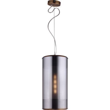 Hängelampe Lumineca Geminic 20x40 cm Grau