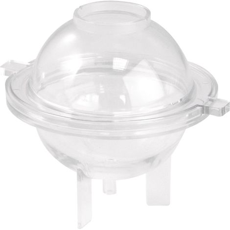 Moule bougie boule, plastique PET transparent, 1 kit, Ø 65cm, cire, béton créatif, réutilisable-3117500 (1/3)