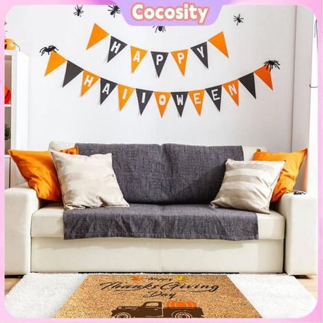 Cocosity Paillasson de Thanksgiving Paillasson antidérapant amusant pour Thanksgiving, tapis d'entrée d'automne linge decoration (1/5)