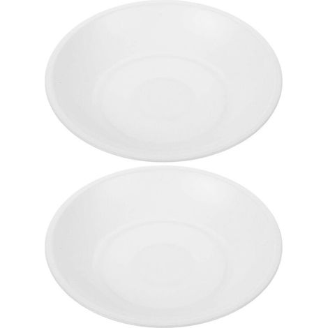 White plastic weighing tray for kitchen scales (2 pieces), reusable food trays - AquaForge (1/5)