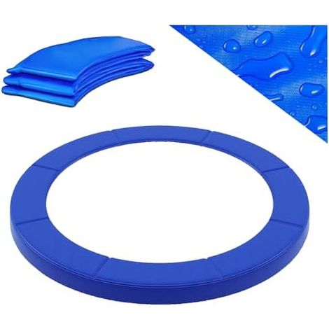 244 305 366 397 427 cm Coussin de Protection pour Trampoline, RÉsistant aux Rayons UV, Anti-dÉchirure, Bordure,Trampoline Couverture Rembourrage Blue / 13 FT