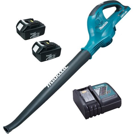 Makita DUB361RFE 18v 36v LXT Cordless Li-Ion Twin Garden Leaf Blower + Batteries (1/4)