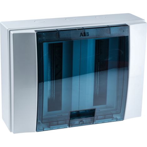 Tableau électrique ABB, en Plastique, 24 Modules, 125A IP65, 435 x 320 x 155mm, série Mistral65 ( Prix pour 1 )