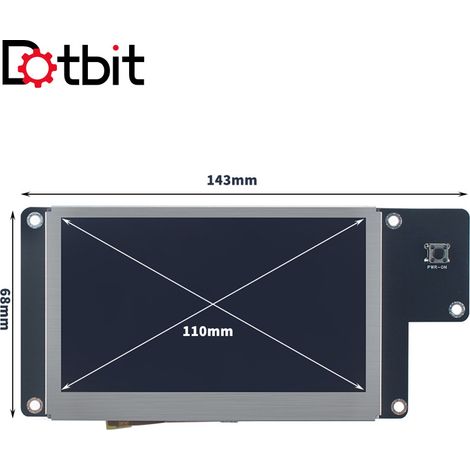 3D printer accessory compatible with AD 5M PRO 4.3-inch screen driver board and screen interface. (1/4)