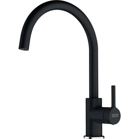 Franke – Mitigeur de cuisine Lina – Finition fragranite onyx – Hauteur 350 mm – Bec rotatif 360° – Débit 14 l/min (1/4)