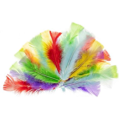 Truthahnfedern, 10-15 cm, pastellfarben
