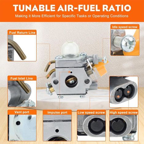 Carburateur CS26 SS26 pour tondeuse Ryobi Homelite SS30 CS30 EX26 BC30 26cc 30cc, remplacement de souffleur à feuilles 308054013 309368003 (1/3)