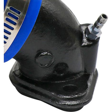 Raccord d'admission carburateur adaptateur joint bleu pour moto, connecteur d'embase, manchon d'interface en caoutchouc, kit de montage. (1/4)