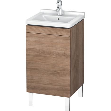 Mobiletto Duravit L-Cube Vanity verticale, 1 sportello, incernierato a sinistra, 460 mm, per Starck 3 030348, colorazione: Ciliegio del Ticino - LC6169L7373 (1/4)