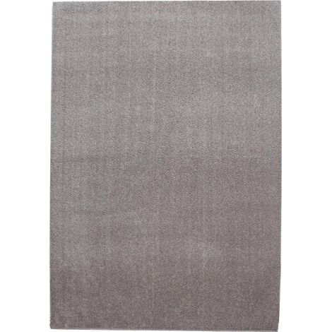 Tapis salon et chambre 160x230 beige rectangle tissé motif uni SOULA (1/4)