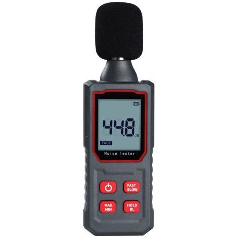 Sonomètre Lecteur de Niveau Sonore de 30 à 130 dB avec Microphone Capacitif, écran HD Rétroéclairé, Testeur de Surveillance des Décibels (1/5)
