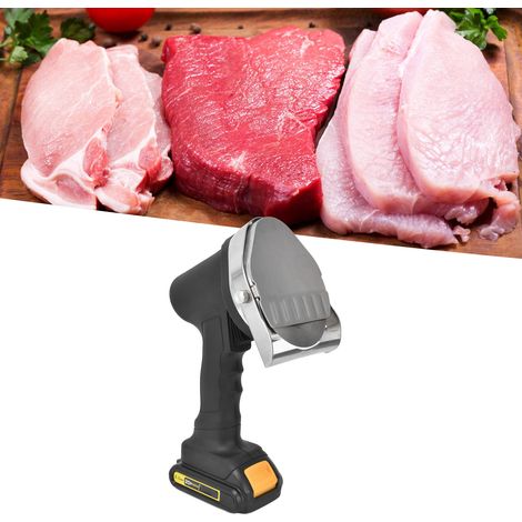 Trancheuse électrique sans fil portable 0-8 mm, couteau à kebab turc, livrée avec batterie compatible 100-240 V (norme européenne). (1/5)