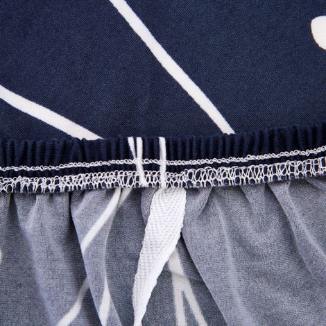 Housse de canapé moderne élastique, protection extensible avec bandes de fixation, 2 places (1/5)
