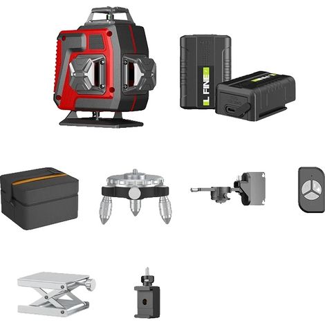 Niveau Laser, Auto-Nivelant, Couverture à 360 Degrés, Aucun support (1/2)