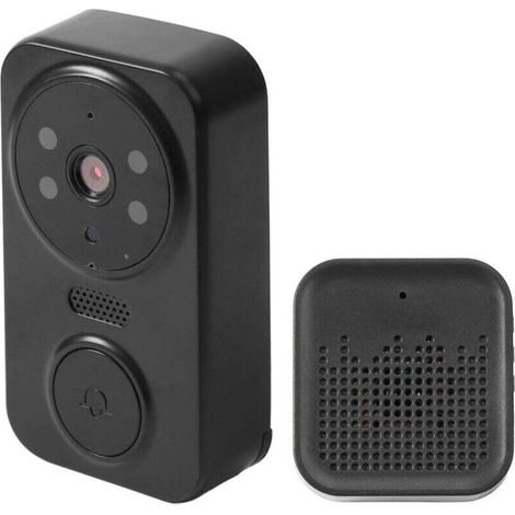 Sonnette Vidéo Étanche HD Avec Batterie 1200mAh Installation Facile Caméra Visuelle (1/4)