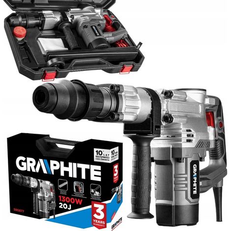 Martello demolitore SDS MAX 1300W con custodia in grafite
