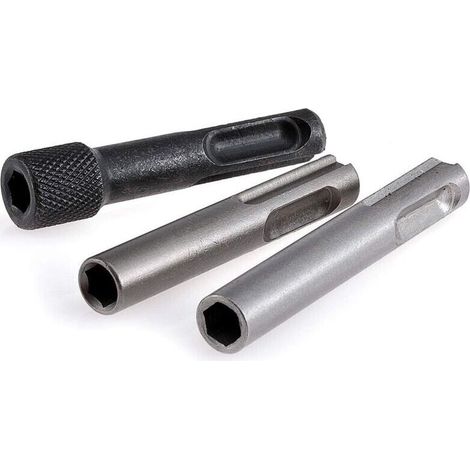 ALLIANDISJeu D'adaptateurs pour Douilles SDS, 3 Pièces de Douilles SDS pour Marteau Électrique Convertibles en Joints Hexagonaux, Porte-Embouts de Tournevis à Queue Hexagonale 1/4 Pouce (1/4)