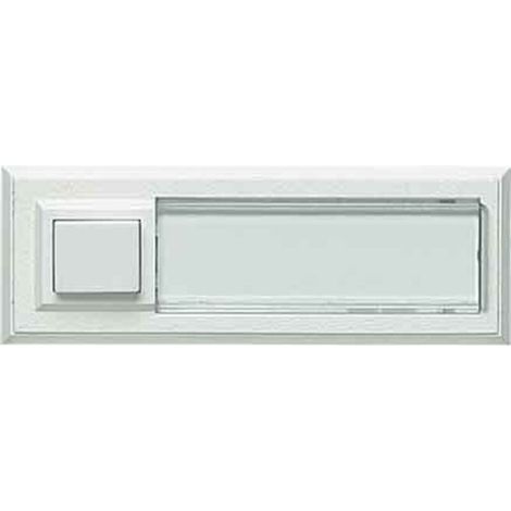 Grothe Klingeltaster AP 1fach 32x90x18mm,ws,bel. ETA 2132A