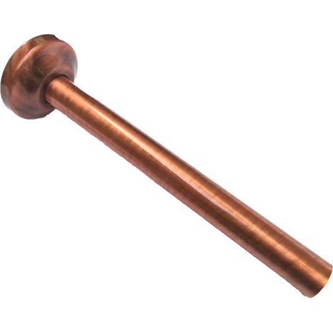 TUBO DIRITTO BRONZATO CON ROSONE Ø30 x 250 mm