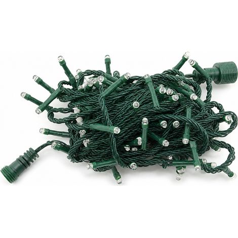 Guirlande Lumineuse LED Verte 24 V, 400 LED, Étanche et Connectable pour Décoration de Noël (1/5)