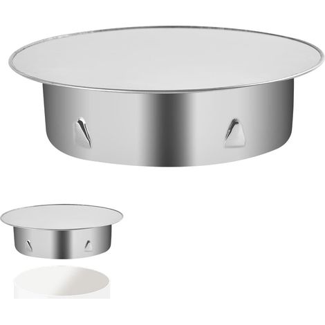 Copertura per camino, copertura per camino, copertura per camino, 145 mm, acciaio inox, copertura per camino, copertura murale per tubi con diametro interno di 150 mm, profondità