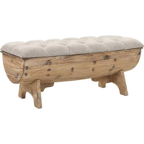 Banc de rangement  103 cm en bois massif de sapin vidaXL (1/5)