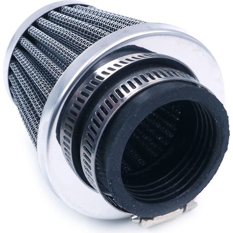 Kit de filtre d'admission d'air universel pour moto, scooter, cyclomoteur, VTT, moto tout-terrain, haut débit Noir 38 mm (1/5)