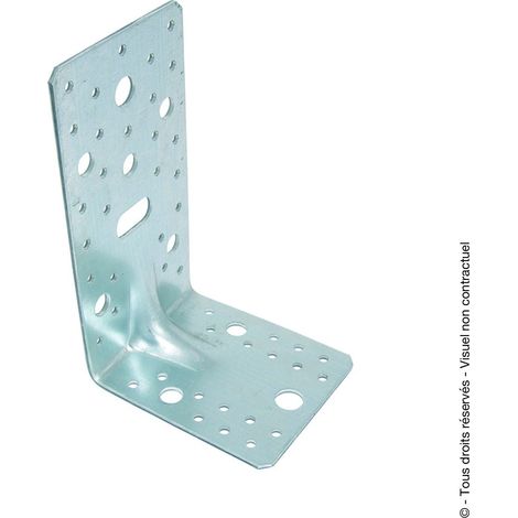 Equerre d'assemblage renforcée réglable Longueur x Largeur (mm) : 172x90