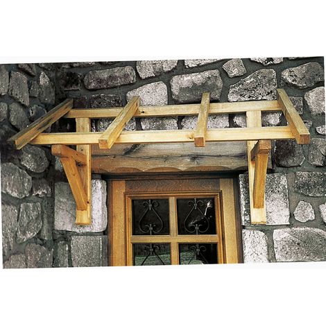 Holzempfangsvordach