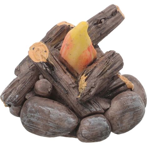 Modèle miniature de feu de camp, fausse décoration de feu de camp, mini feu de camp pour maison de poupée, feu miniature (1/5)