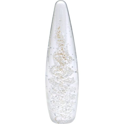 Fermacarte in vetro trasparente da 23 cm - Accessorio da ufficio elegante e funzionale