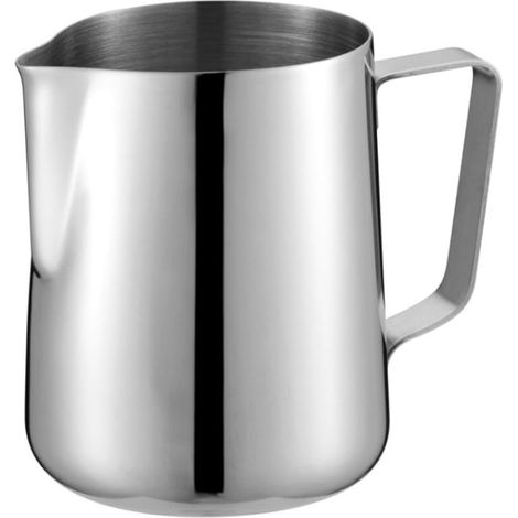 Pitcher À Lait - Acier Inoxydable 304 - Pour Création De Latte Art - Compatible Espresso Cappuccino - 350 ml (1/5)