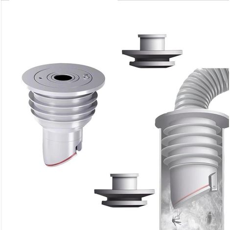 Joint de tuyau de machine à laver 2 pièces – Bouchon anti-odeur en silicone – Compatible diamètre 35-40 mm – Installation facile (1/5)