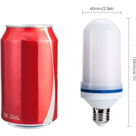 Ampoule LED E27 effet flamme vacillante 360° lampe décorative fête (1/2)