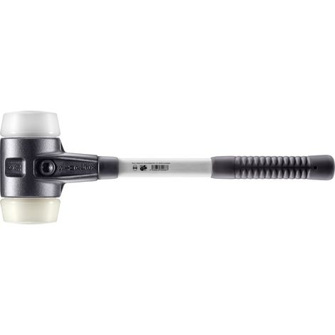HALDER SIMPLEX Superplastik- / Nylonhammer mit verstärktem Tempergussgehäuse und Glasfaserstiel - D=80 mm - 3778.080 (1/5)